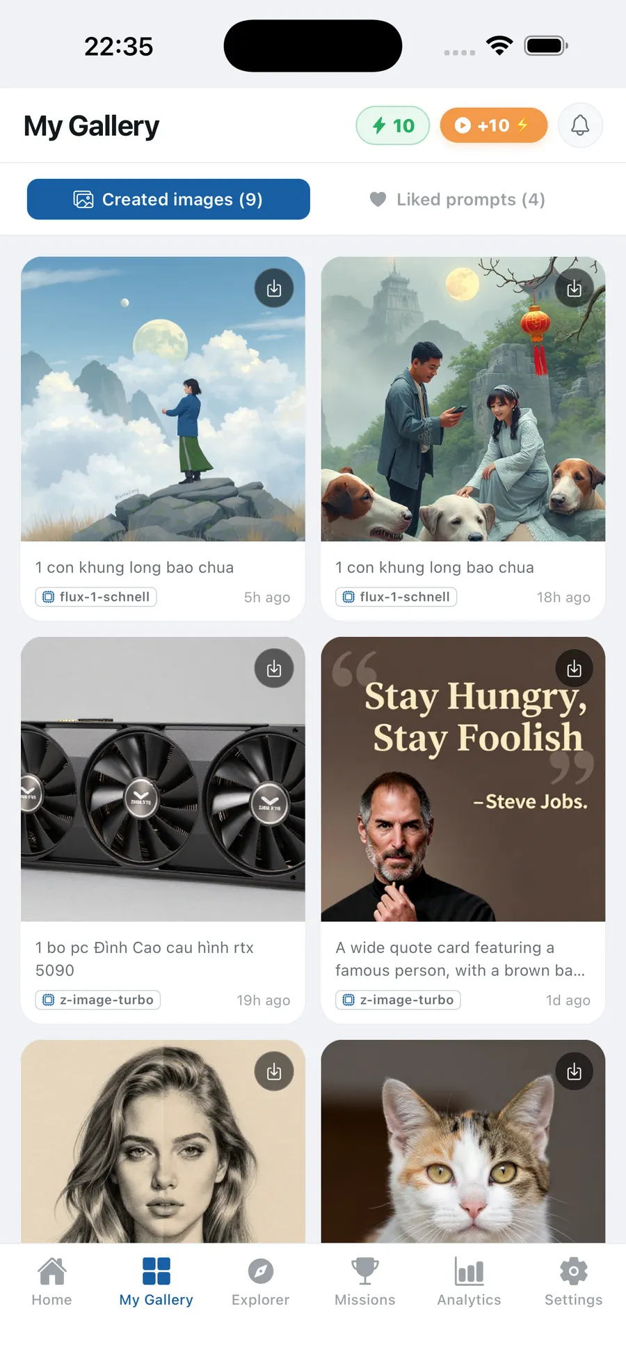 Personal AI image gallery in Z Image Turbo